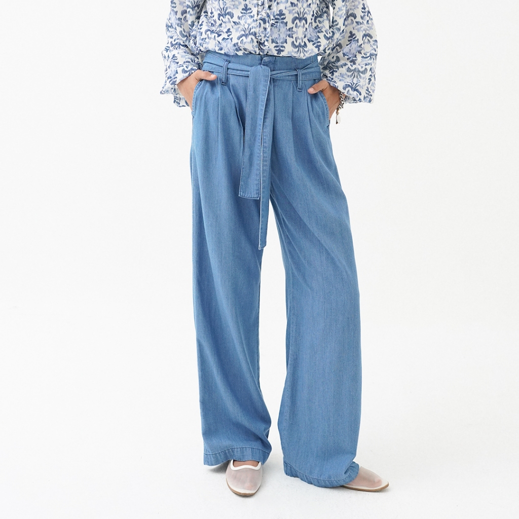 Queensland The Wanderer Soft Denim Cullotes Celana Kulot L03000036Q Biru