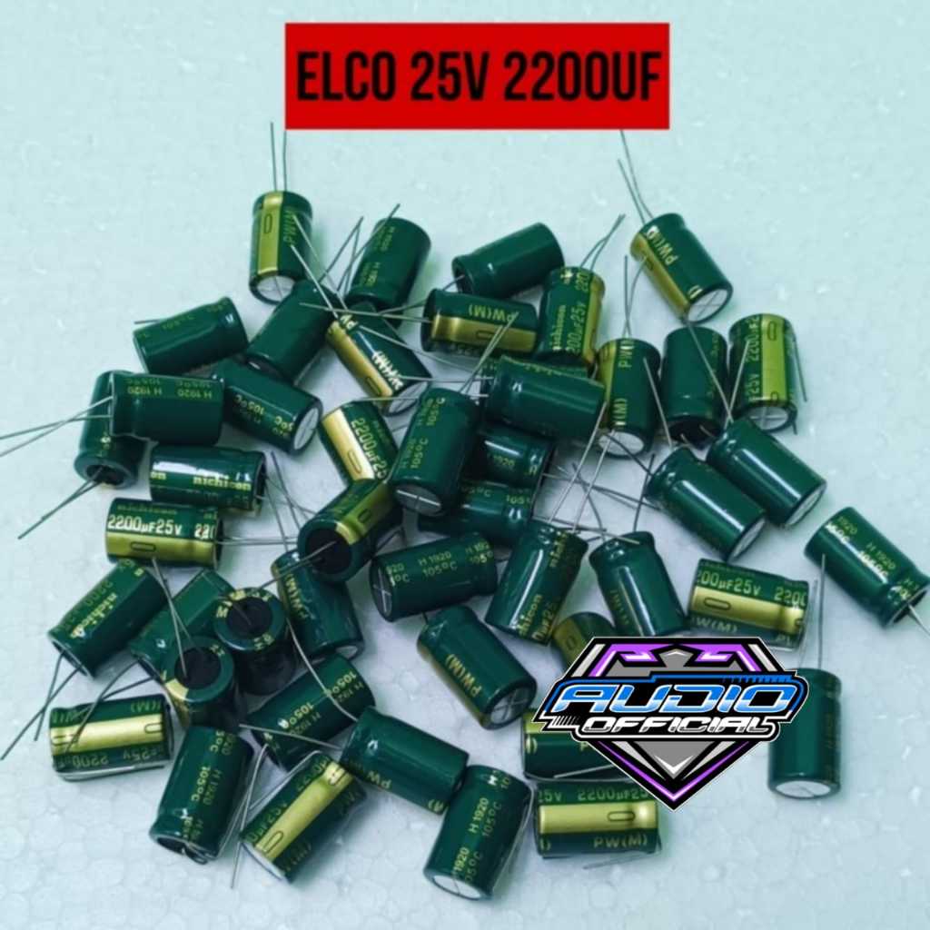 Elko Kapasitor 25v 2200uf Elco Capasitor Kualitas Bagus