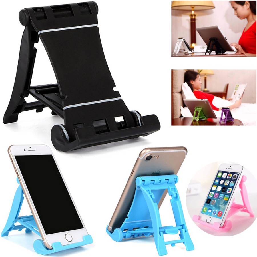 Lazy Bracket Phone Holder Universal Foldable Desktop Stand Table Phone Holder For HP Tablet Dudukan 