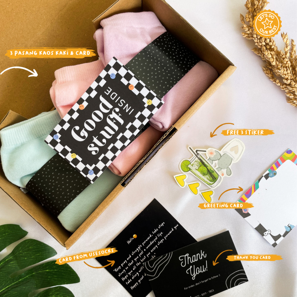 

Paket Hemat Hampers Kaos Kaki Unisex - 3 Pasang