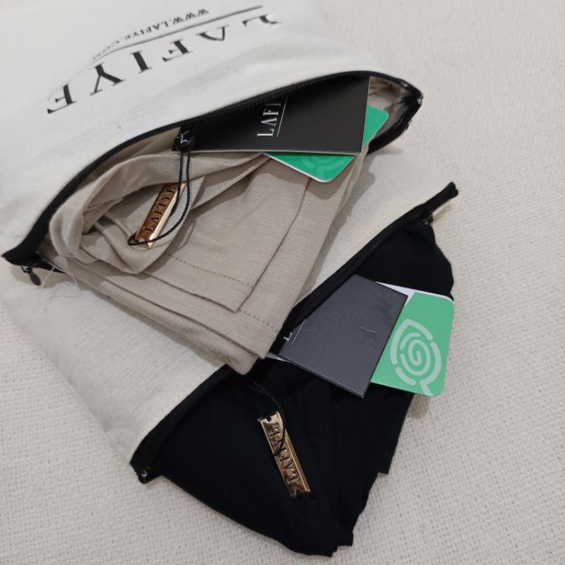 Lafiye Skiv Rou Scarf NEW (Black, Taupe)