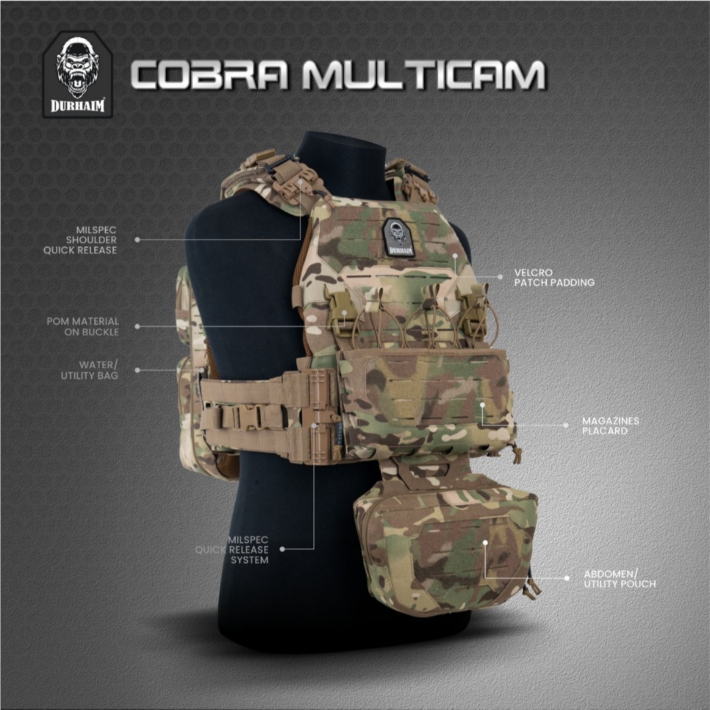 Durhaim Bodyvest Cobra Multicam | Rompi
