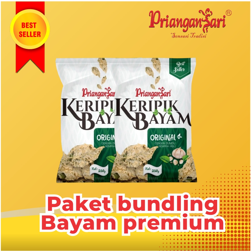 

Paket Bundling Keripik Bayam Kemasan Premium 250Gram isi 2 pcs