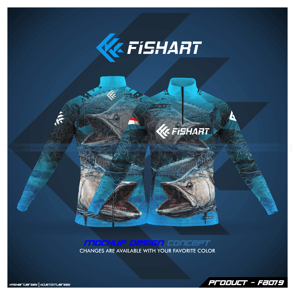 JERSEY MANCING CUSTOM BARACUDA HUNTER FISHART