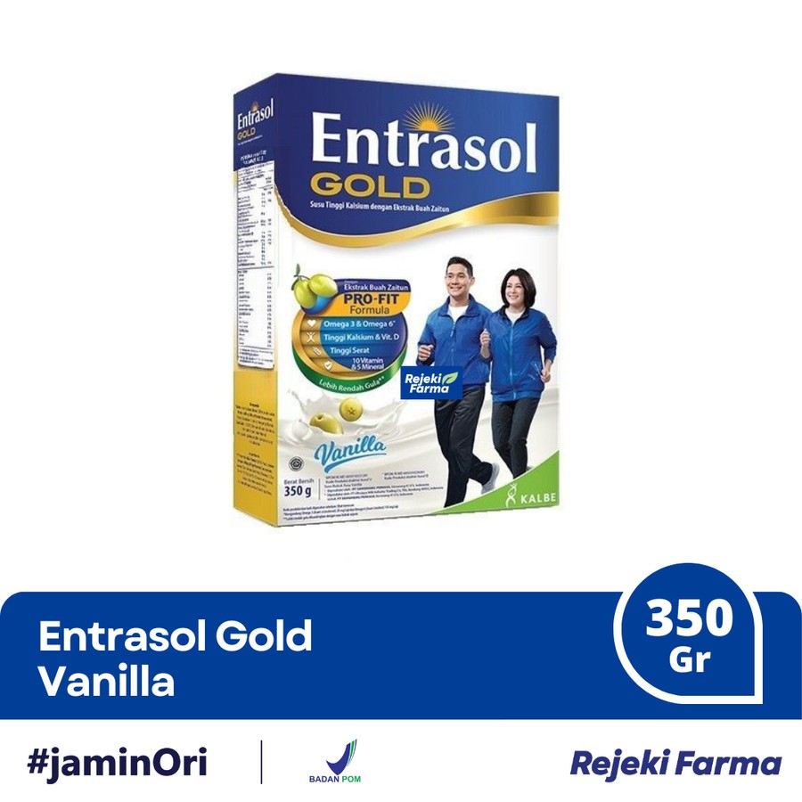 

Entrasol Gold Rasa Vanilla 340 g - Susu Bubuk Dewasa Lansia Vanila