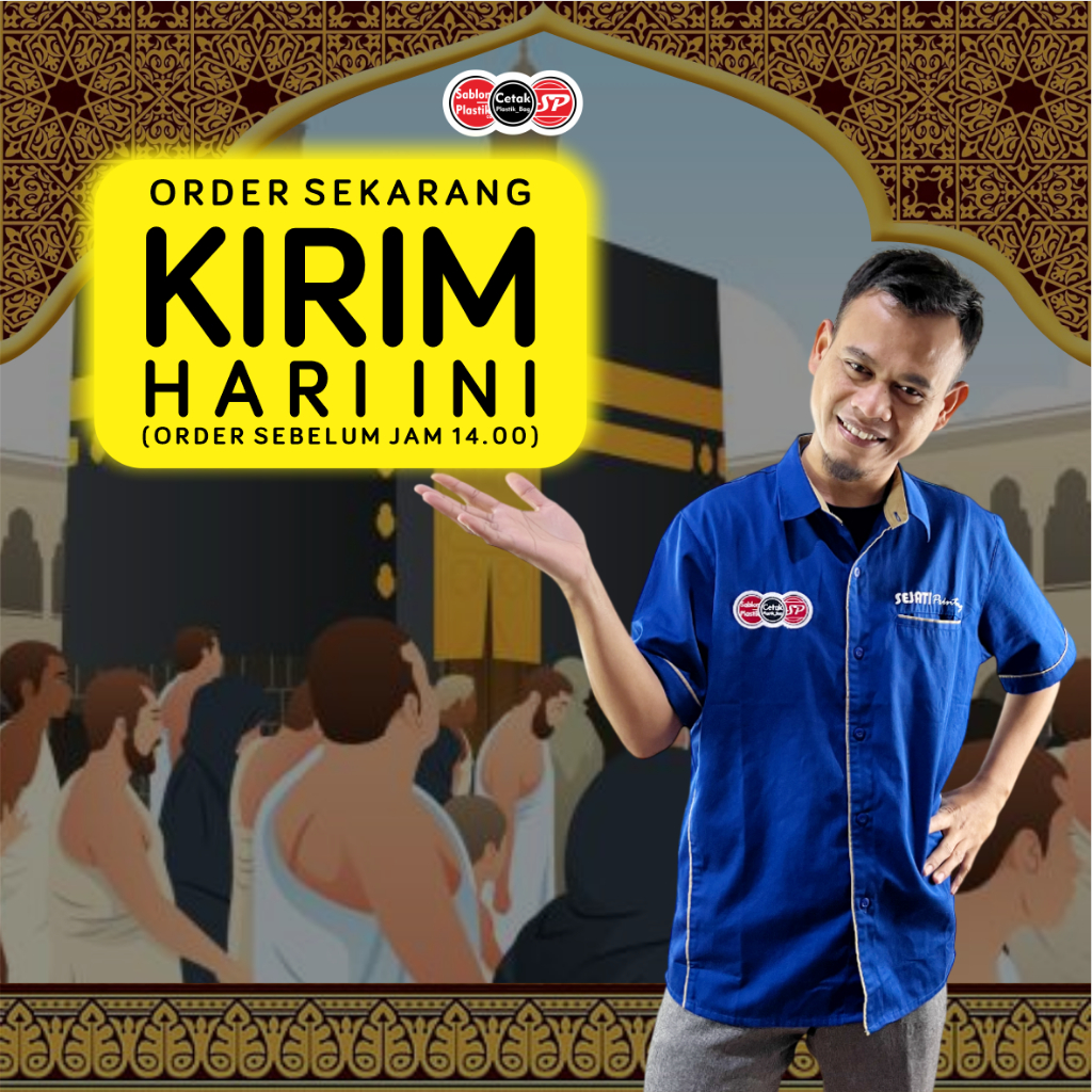 

iDk90 (Isi 50Pcs Hitam Size 20cm x 28cm) Kantong Plastik Ibadah Haji, Umroh, Lebaran Haji Kantong