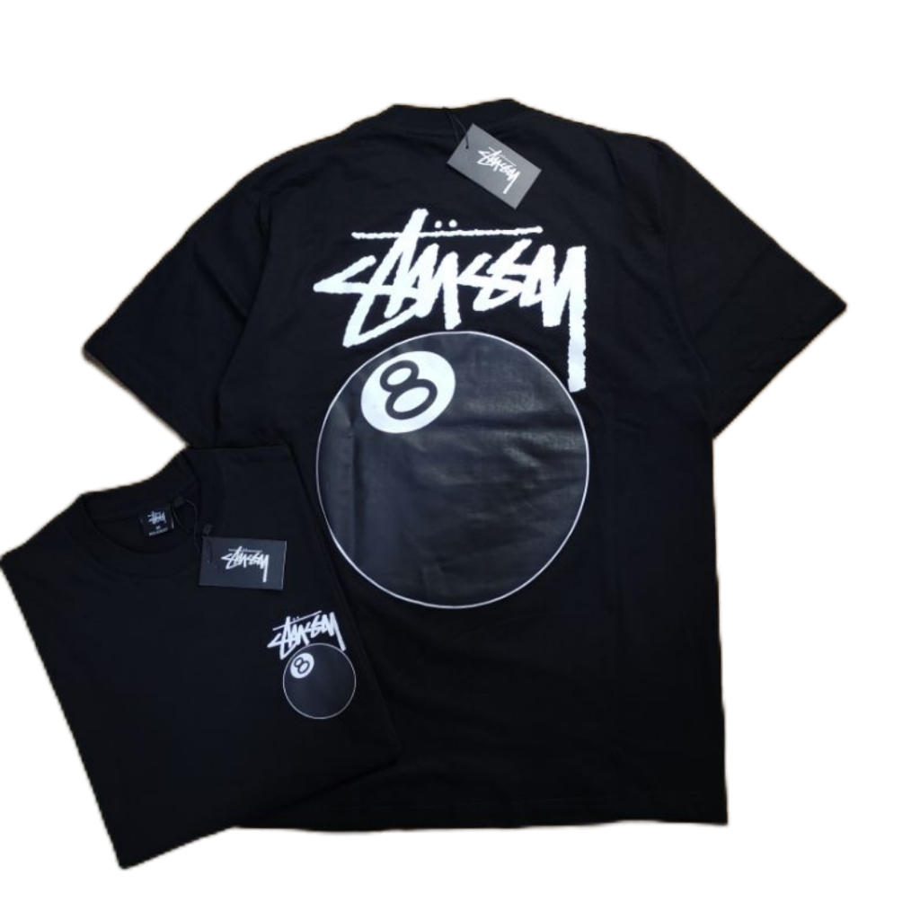 T SHIRT BRAND OVERSIZE STUSSAI 8 BALL BILLIARD