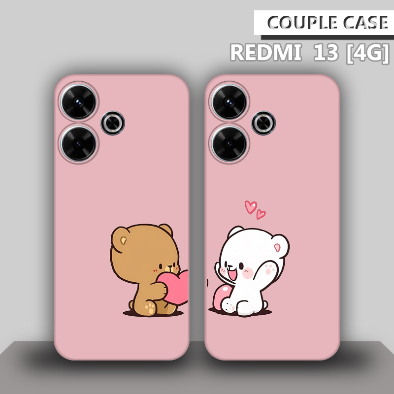 Casing Handphone Motif Couple Collection for Redmi 13 4G -  Case HP - Casing Couple - Romantis - Luc
