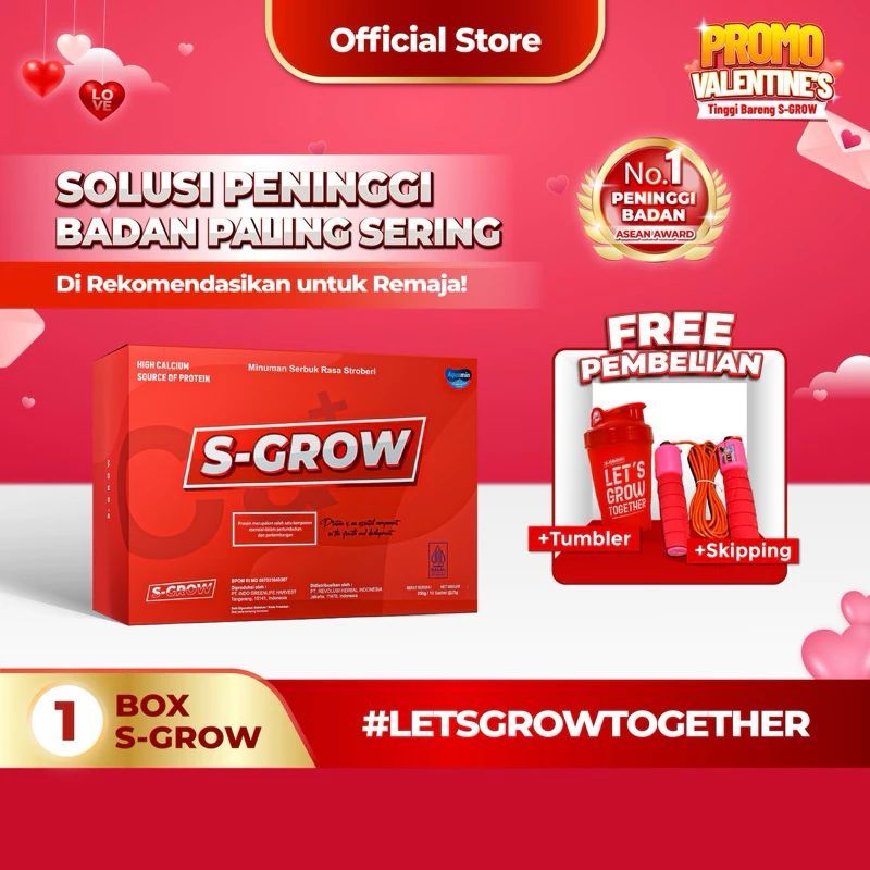 

S-GROW Peninggi Badan Terbaik Untuk Remaja dan Dewasa Original