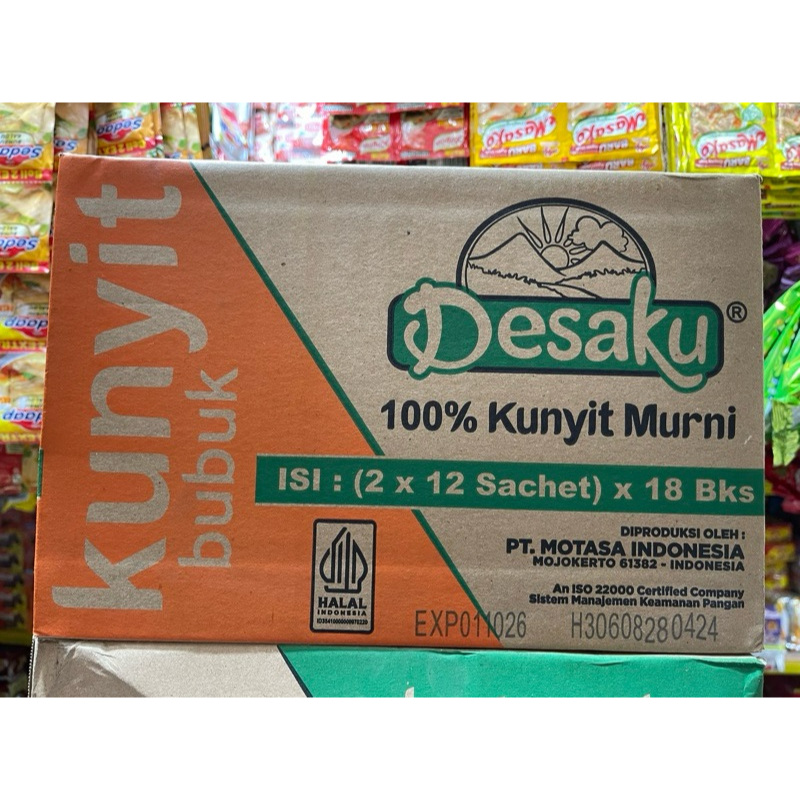 

DESAKU KUNYIT BUBUK 10GR DUS ( 432 SACHET )