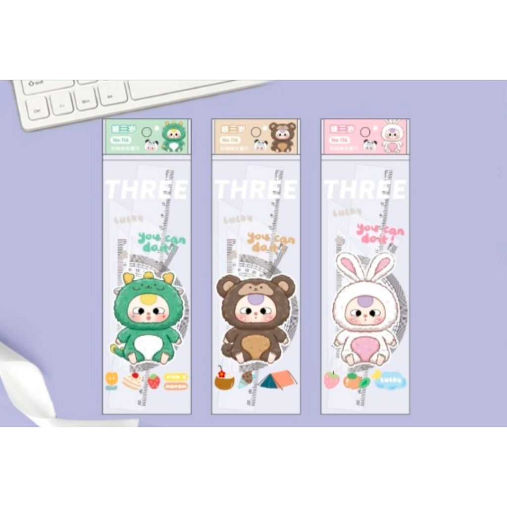 

Penggaris Set Fashion Ruler / Ruler Set 4 Akrilik gambar warna random