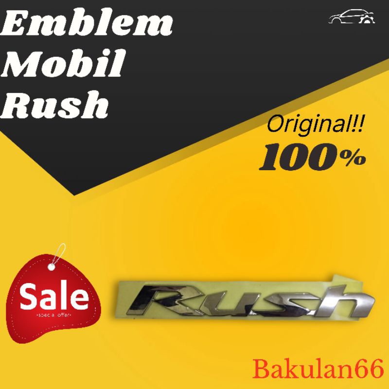 Emblem Mobil Toyota Rush - Emblem Mobil Original - Emblem Mobil - Toyota Rush