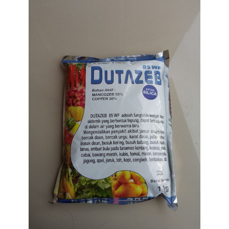 Fungisida DUTAZEB mengandung mankozeb, copper dan silika