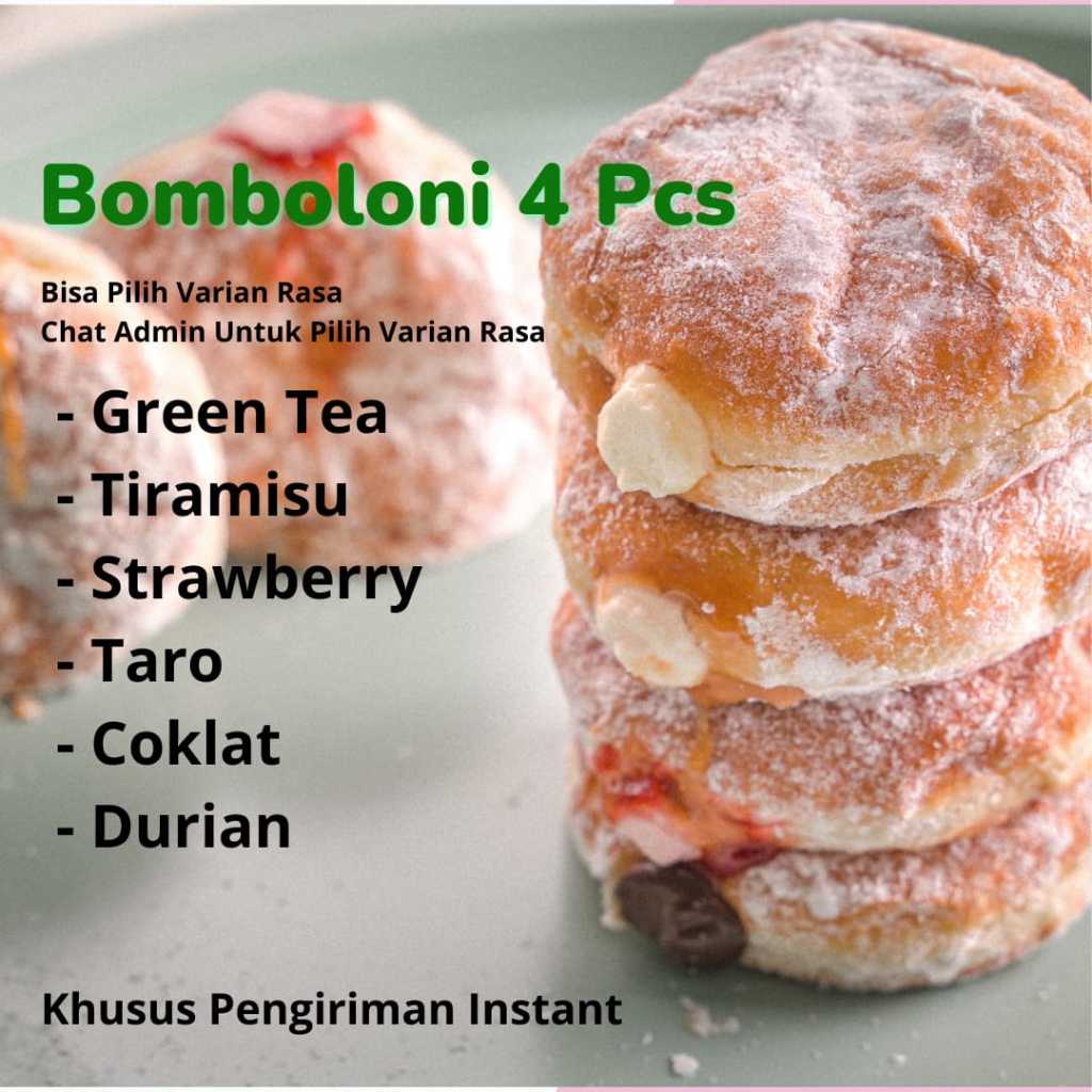 

Donat Bomboloni Jumbo isi 4 Pcs