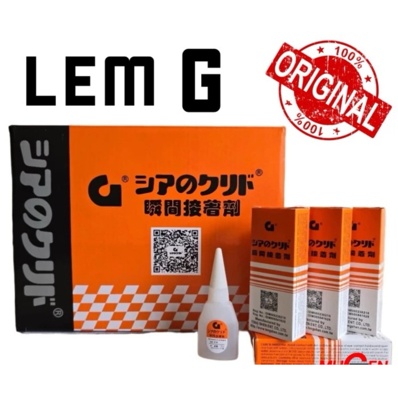 

Lem korea G original asli grade 1/ powe glue/super glue
