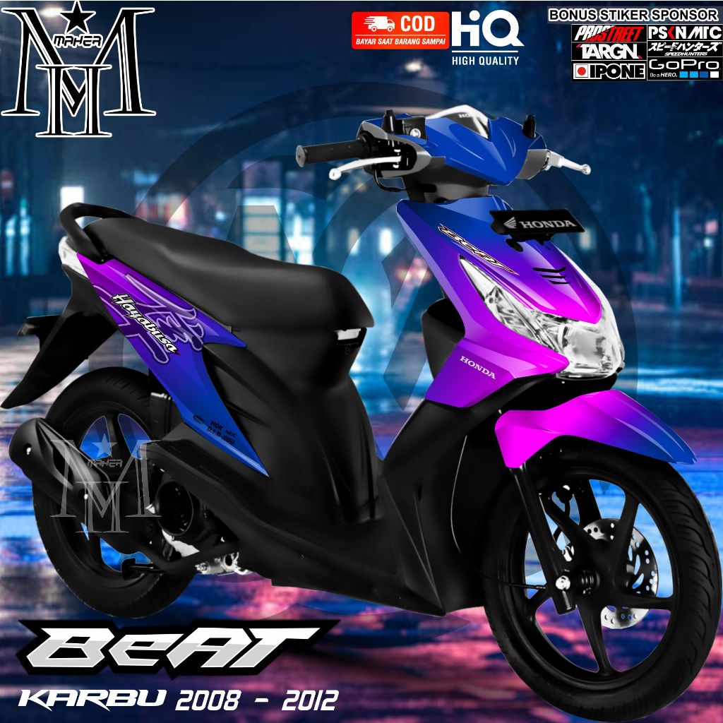 Decal Full Body Motor Beat Karbu Variasi Bunglon
