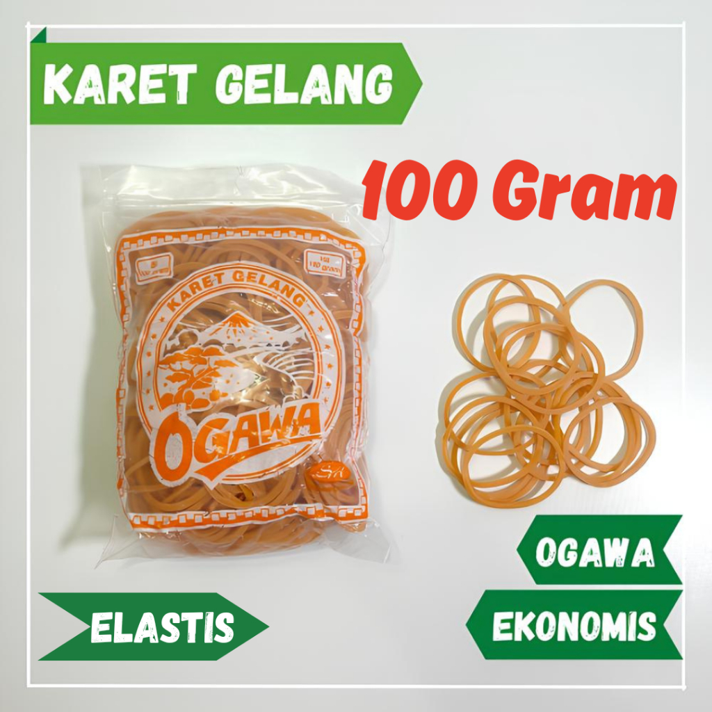 

Karet Gelang Kuning 100 Gram Ekonomis 16mm / Karet 100gram