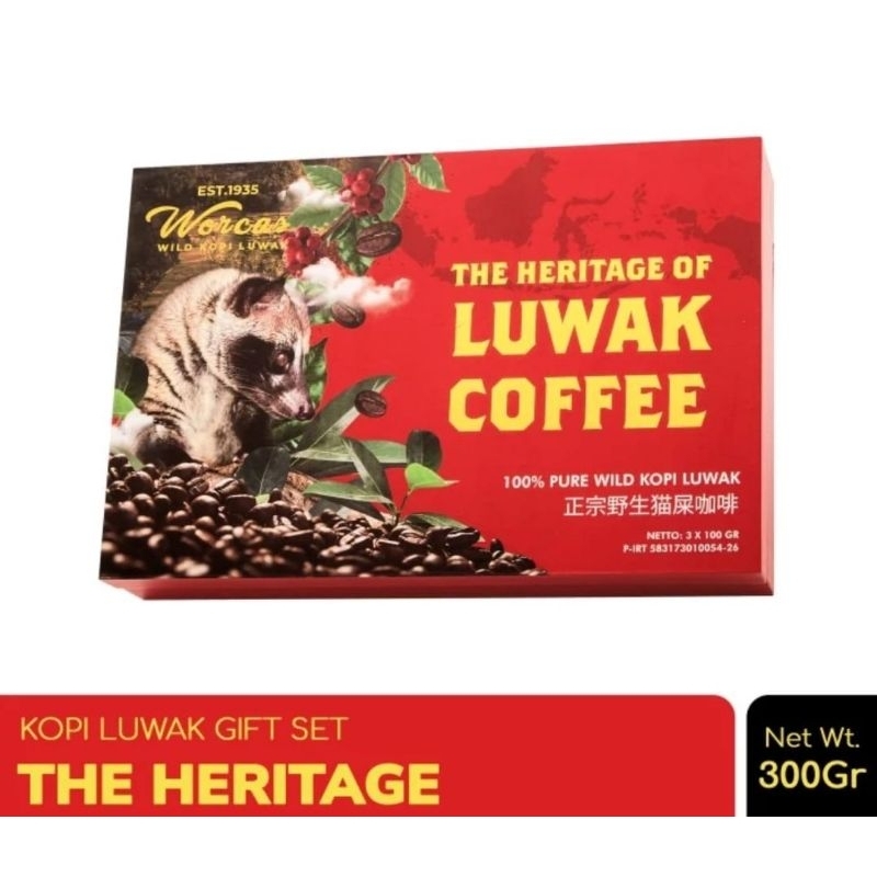 

Kopi Luwak Liar King Gayo Heritage isi 3 Premium Box Gift Box