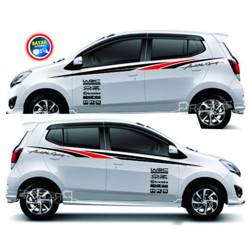 Sticker mobil ayla-agya sticker minimalist mobil ayla-agya stiker mobil ayla-agya keren termurah