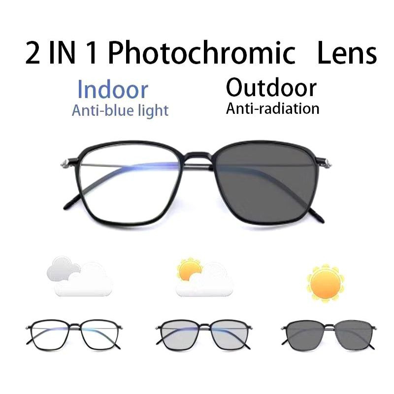 Kacamata Photocromic Plus Minus Lensa Anti Radiasi Standar Optik