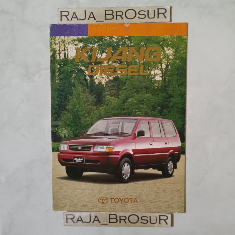 Poster brosur katalog leaflet jadul lawas Toyota Kijang Diesel/Kijang Kapsul 1997