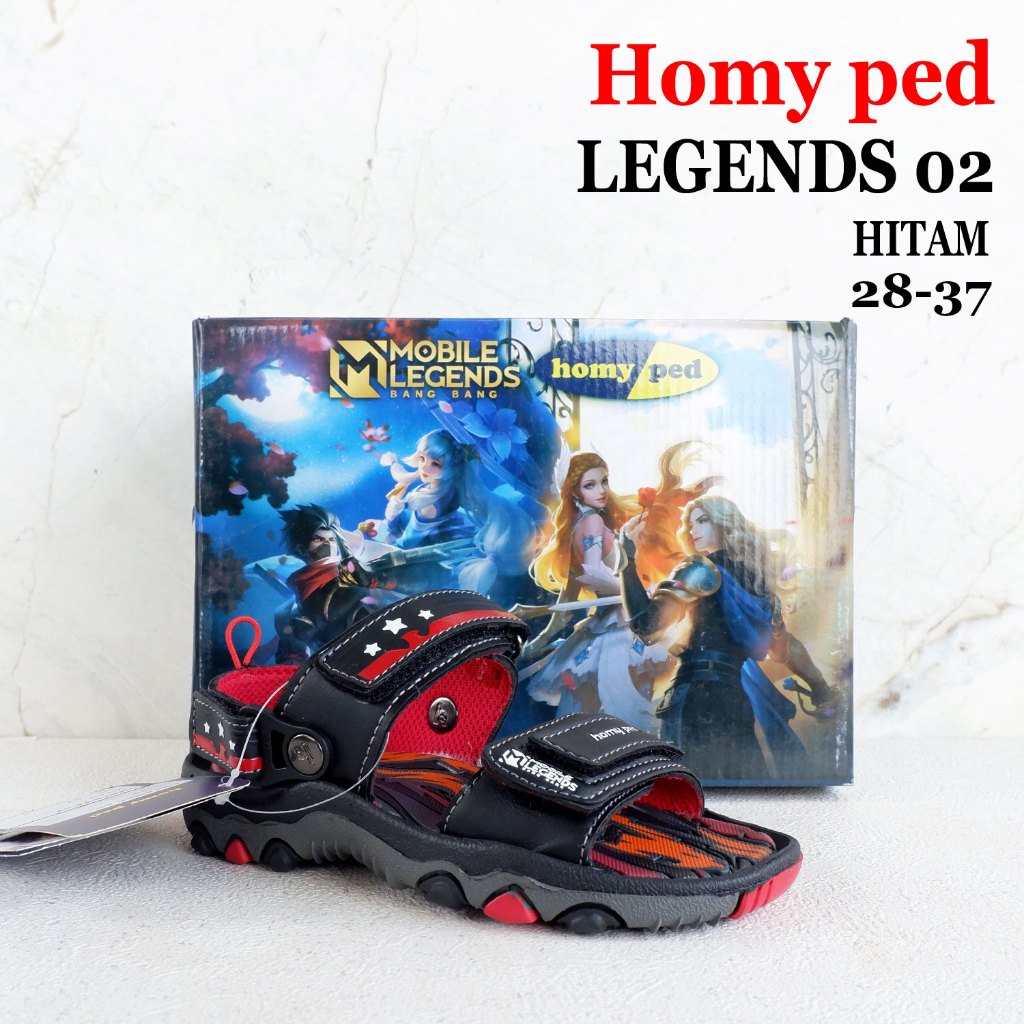 Sandal gunung anak - size 28-37 - HOMYPED LEGENDS 02 - sandal magnet - sandal perekat - sandal casua