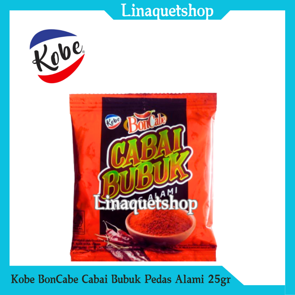 

KOBE BONCABE Cabai Bubuk Pedas Alami 25gr Sachet (1 Pcs)