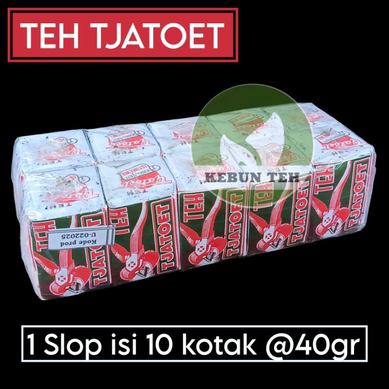 

Teh TJATOET 1 Slop isi 10 kotak Teh Solo Teh Catut Ginastel