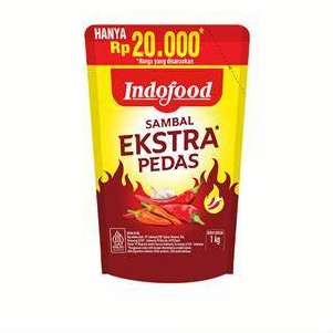 

sambal indofood extra pedas pouch 1kg
