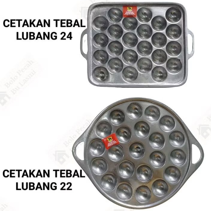 Cetakan Lubang 22 dan 24 / Cetakan Takoyaki Mini / Cetakan Telur Congkel / Cetakan Bola-bola Mie / C