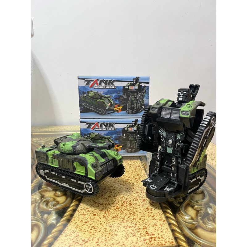 MAINAN ANAK MOBIL ROBOT TANK DEFORMATION MOBIL TANK BERUBAH ROBOT TANK WARRIOR ROBOT BISA JALAN ADA 