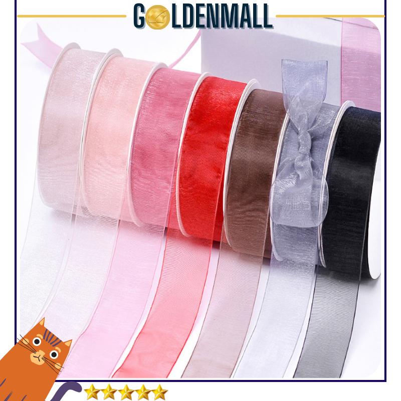 

1ROLL Pita Organza Lebar 2.5 cm Premium - Korean Gift Ribbon - Pita Kado PT09