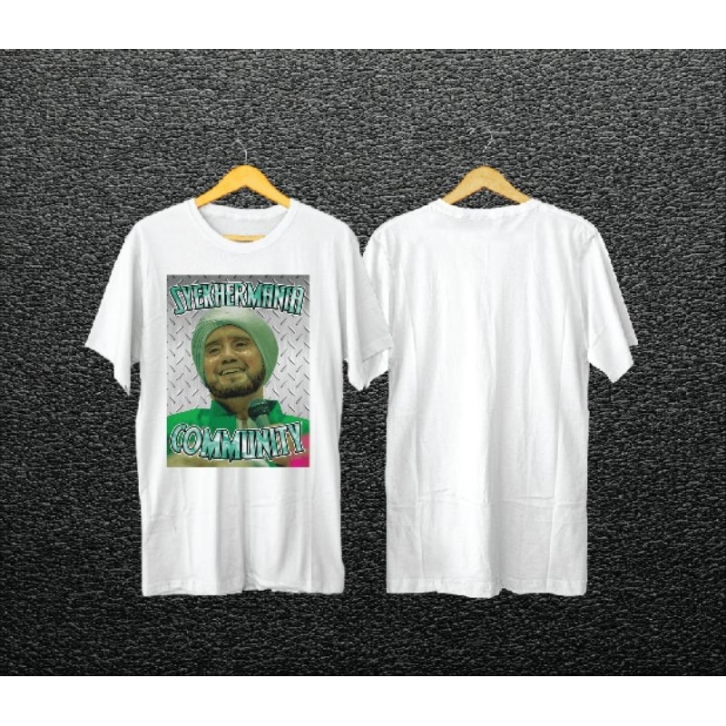 Kaos Santri Pecinta Sholawat Habib Syech Sablon Printing