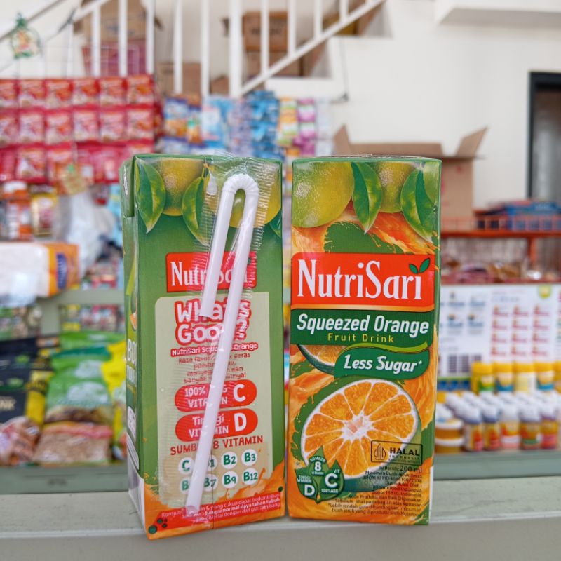 

Nutrisari Squeezed Orange Less Sugar 200Ml Siap Minum