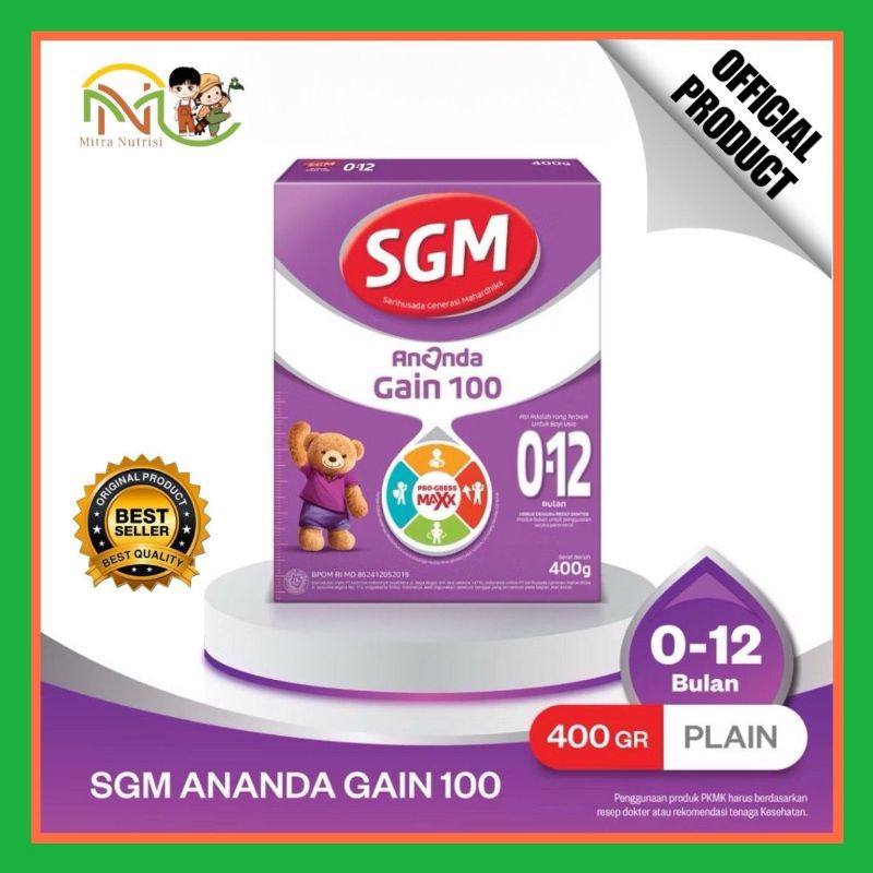 

SGM Ananda Gain100 400gr Mitra Nutrisi