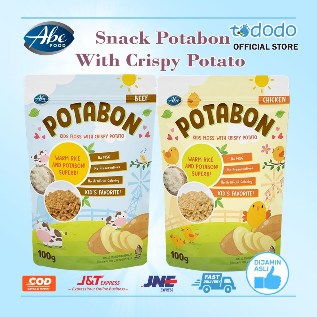 

Abon Anak/Camilan No MSG Abe Food Potabon with Crispy Potato