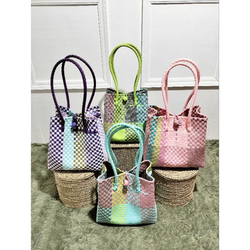READY Tas Anyaman Plastik Jali Size M