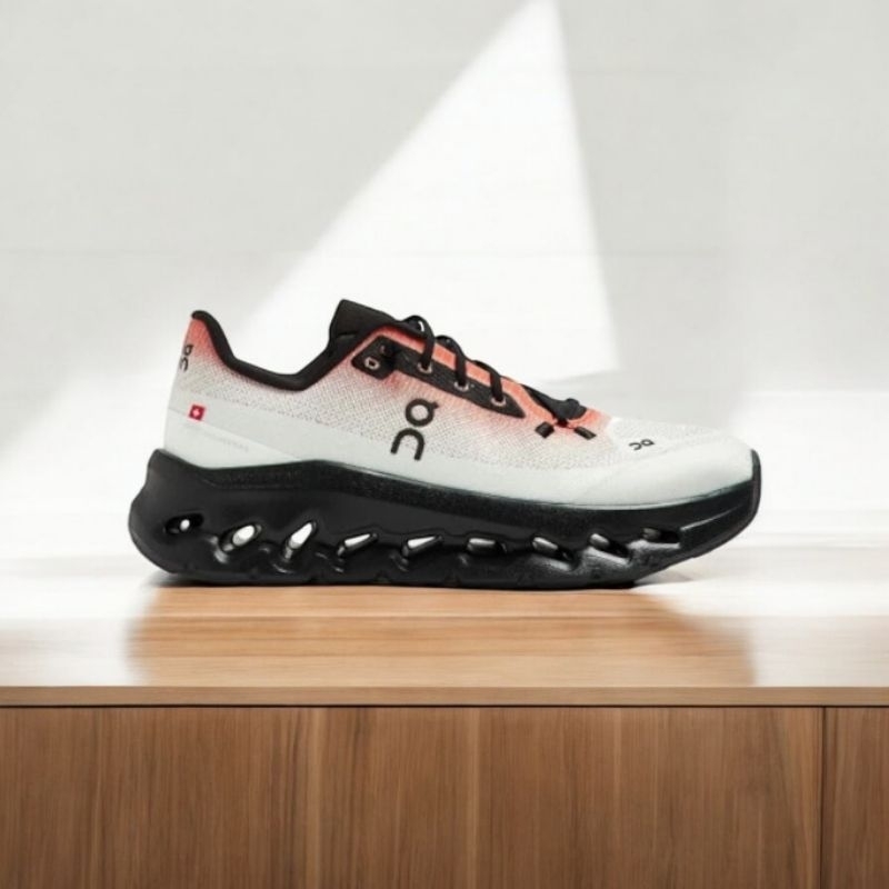 SEPATU RUNNING X CLOUDTILT WHITE FLAME BLACK