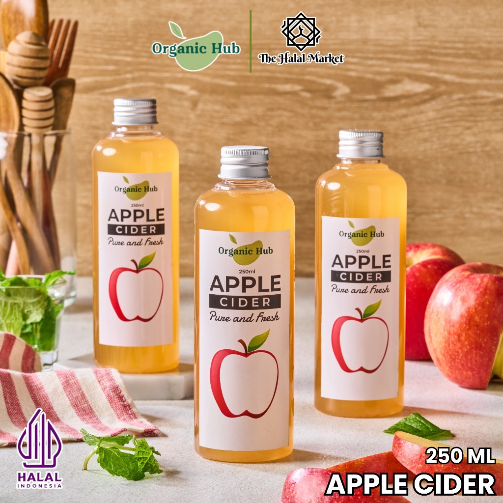 

Organic Hub Paket Hemat 3 in 1 Cuka Apel 250ml With The Mother Premium Organik Original