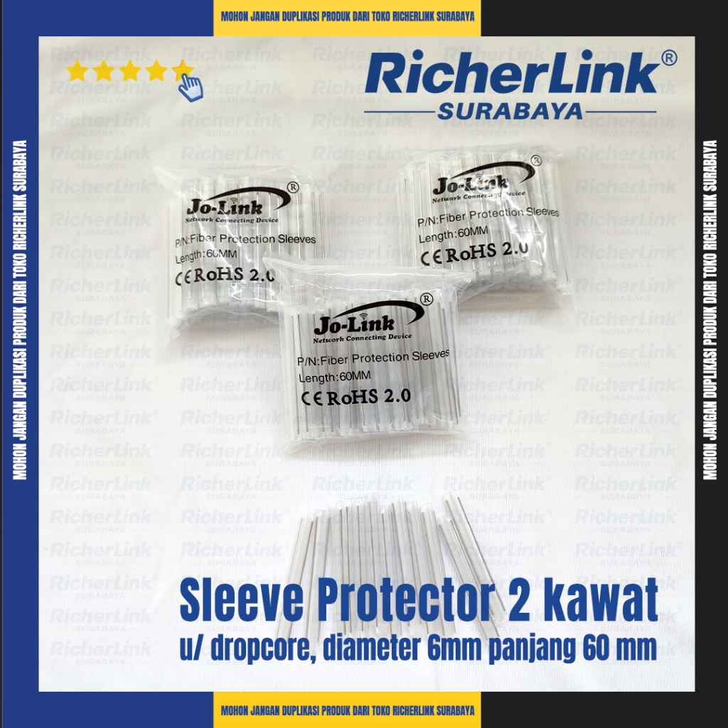 Sleeve Protection Fiber Optik - Pelindung Serat Optik Tersedia Pilihan :