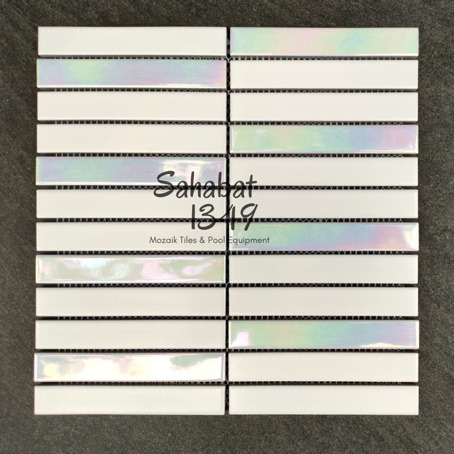 Backsplash Dinding Interior Singres Mosaic Cosmo Tile Glossy Mosaic Dinding Rumah