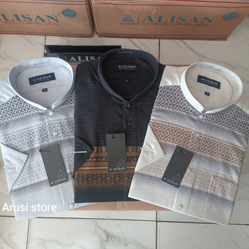 Kemeja koko Fashion Lengan pendek ALISAN ( 100% ORIGINAL )