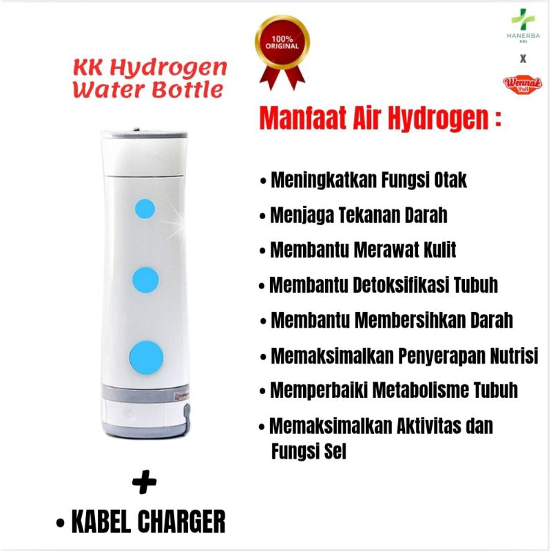 PROMO BOTOL PENGUBAH AIR HYDROGEN | HYDROGEN WATER BOTTLE KK INDONESIA