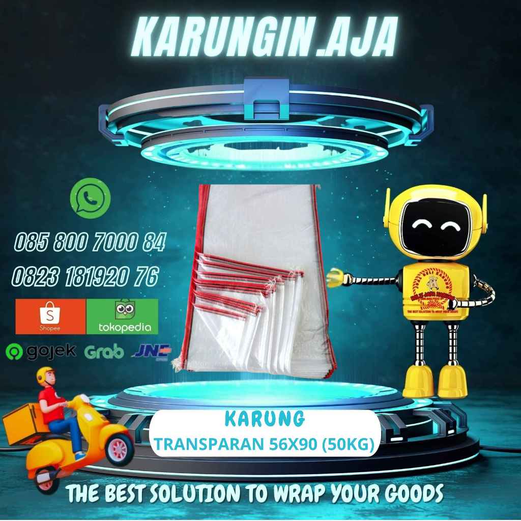 karung bandung Karung 50kg Transparan 56x90