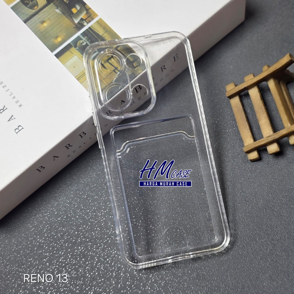 Oppo Reno 13 Oppo Reno 13F Oppo Reno 13 Pro Case Slot Kartu / Card Case Bening Oppo Reno 13 Oppo Ren