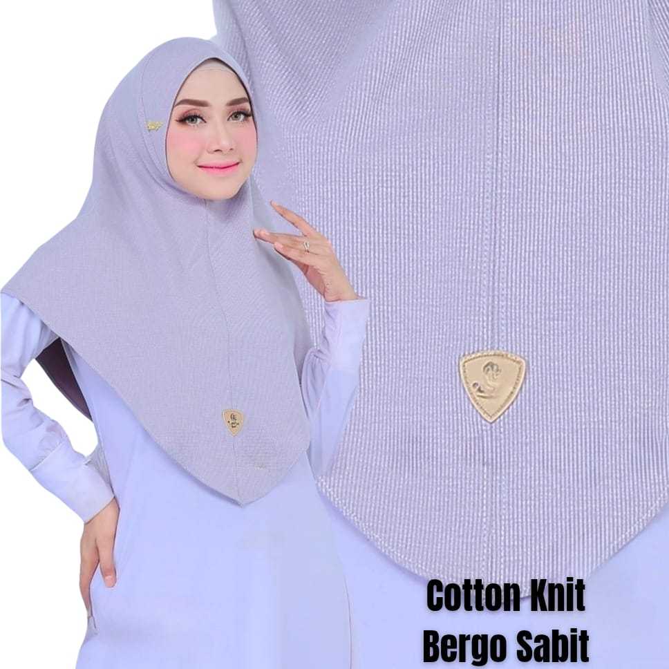 BERGO SABIT POLOS/HIJAB BERGO KNIT PREMIUM/HIJAB BERGO INSTAN KNIT PREMIUM