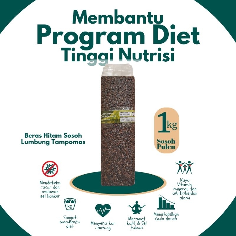 

Beras Hitam Sosoh Lumbung Tampomas 1 Kg