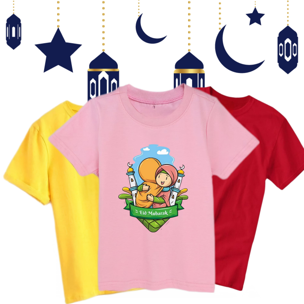 Kaos Anak Perempuan Laki laki Lebaran Muslim Muslimah Ramadhan Ramadan Couple Keluarga Family Ayah I