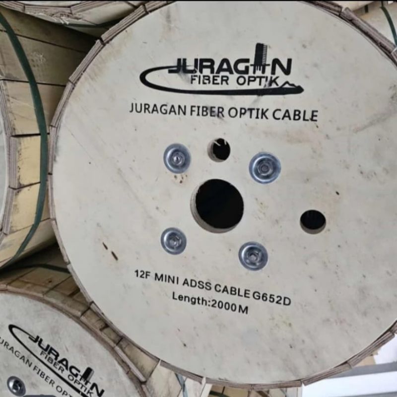 kabel 12 core adss mini 2km / kabel mini fiber optik 12 adss 2000m