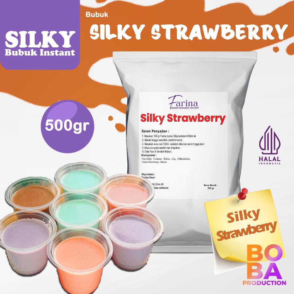 

Silky Pudding Strawberry 500gr - Puding Sedot #silky pudding #jelly #puding - BobaProduction